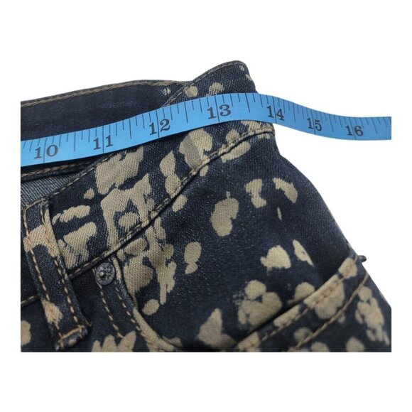 FREE PEOPLE Jeans Women 26 MANTRA BELL BOTTON Flare Boho Hippie Disco Distressed - Picture 6 of 9